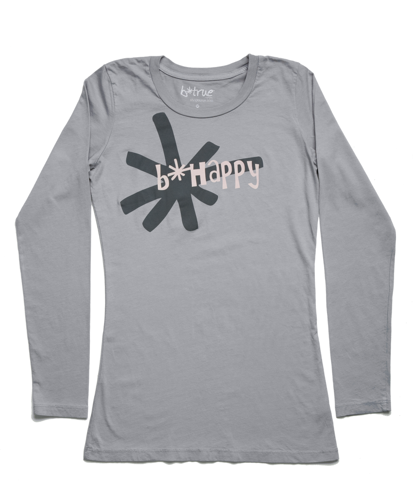b*happy long sleeve t-shirt