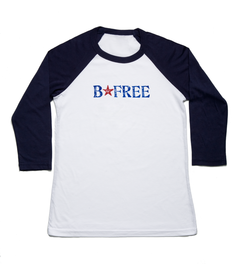B*FREE baseball t-shirt